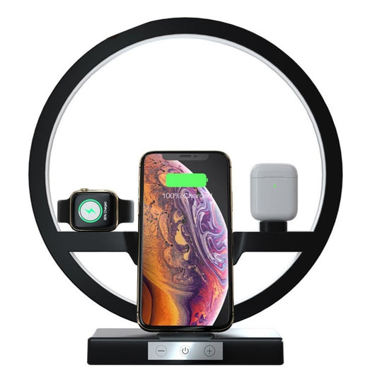 4-in-1 Wireless Charger with LED Lamp - Decor Mode Home
