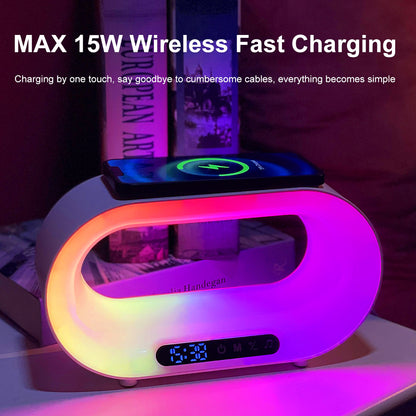 15W Wireless Charger with Bluetooth Speaker